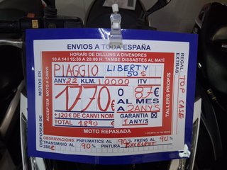 Piaggio Liberty 50 S Plata