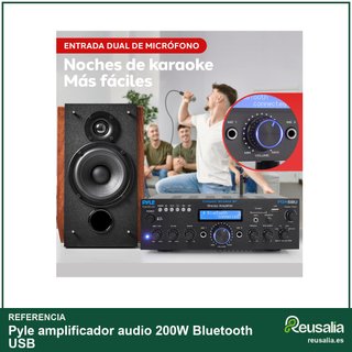 Pyle amplificador audio 200W Bluetooth USB