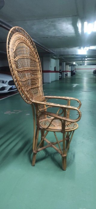 Sillón de ratán estilo Emmanuel