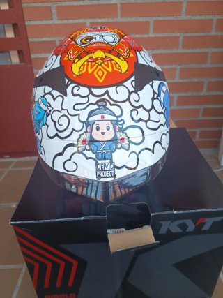 Casco KYT TT-Revo Pinlock 70 Naranja