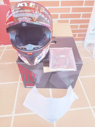 Casco KYT TT-Revo Pinlock 70 Naranja