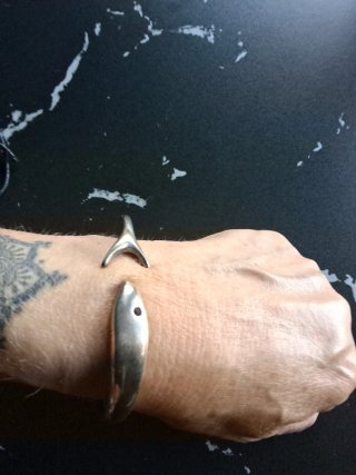 Pulsera Uno de 50, PISCIS plata
