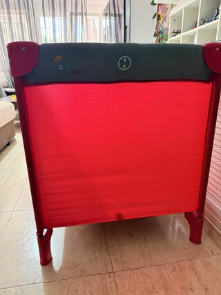 Cuna de viaje Asalvo roja