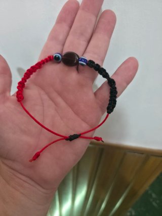 Pulsera Hilo Cuarzo Ahumado Ojo Turco