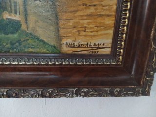 Cuadro Óleo Original Luis Gonzalez Firmado 1902