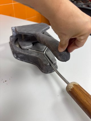 Molde para hamburguesas de metal