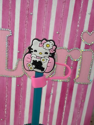 Decoración Hello Kitty para pajitas