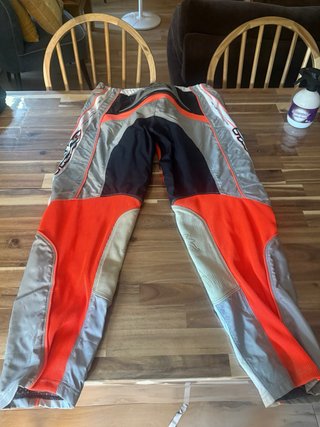 Conjunto Motocross Hebo Gris y Naranja