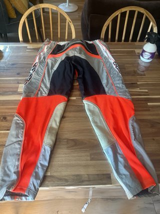 Conjunto Motocross Hebo Gris y Naranja