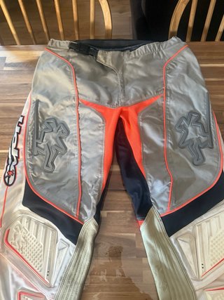 Conjunto Motocross Hebo Gris y Naranja