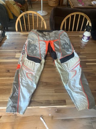 Conjunto Motocross Hebo Gris y Naranja