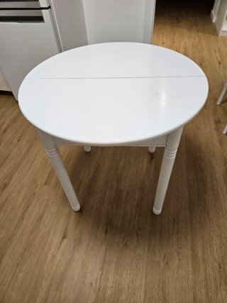 Mesa de cocina blanca extensible