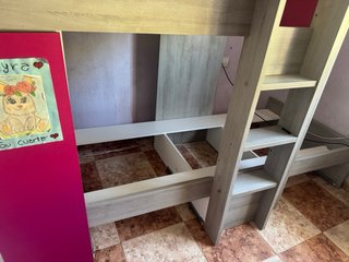 Cama nido madera y plástico