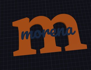 Lettera Iniziale A Personalizzata 3D
