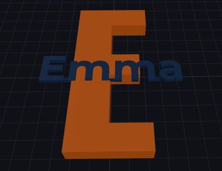 Lettera Iniziale A Personalizzata 3D