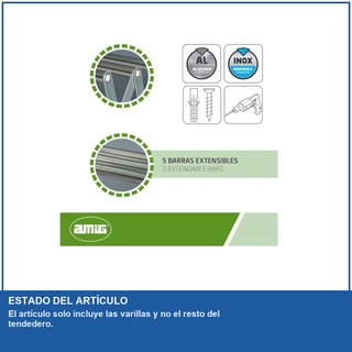 - Amig tendedero extensible aluminio [KHKM]