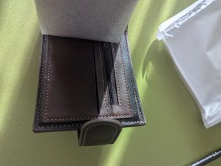 Cartera Javier Piel Marrón y Negra