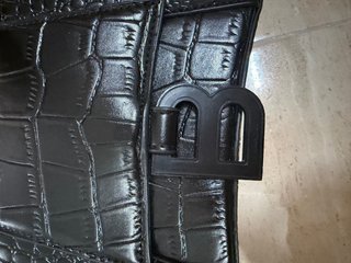 Borsa Balenciaga Nero in Effetto Coccodrillo