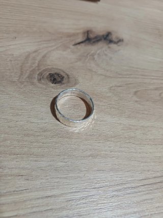 Anillo Plata Ley Martillado Talla 21