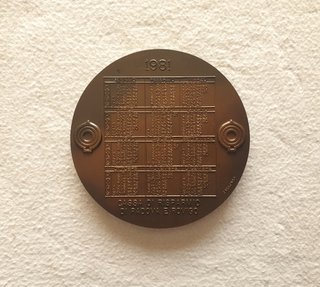 Medaglia commemorativa Cassa di Risparmio 1981
