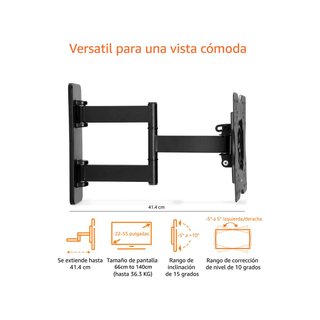 Amazon Basics soporte pared TV giratorio