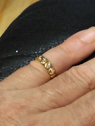 Sortija Oro 18k 10 Diamantes Talla Brillante