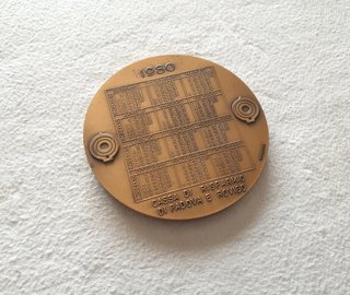 Medaglia commemorativa Cassa di Risparmio 1980