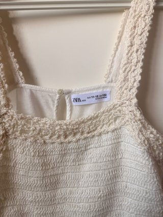 Top tirantes blanco bordado