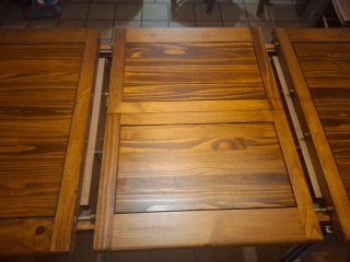 Mesa comedor extensible madera estilo mexicano