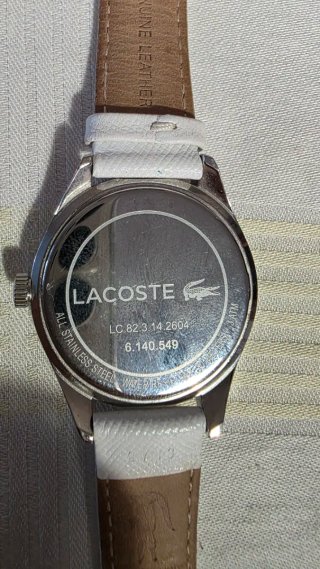 Reloj Lacoste Mujer Blanco y Dorado