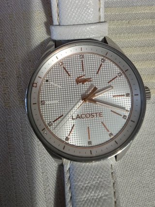 Reloj Lacoste Mujer Blanco y Dorado