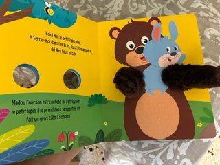 Libro infantil en francés “petit ours câline moi”