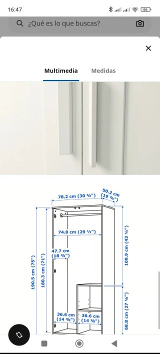 Armario BRIMNES Ikea Blanco