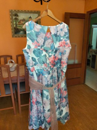 Vestido corto estampado floral