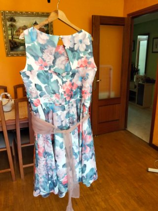 Vestido corto estampado floral