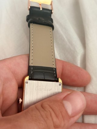 Reloj Cartier dorado Negro