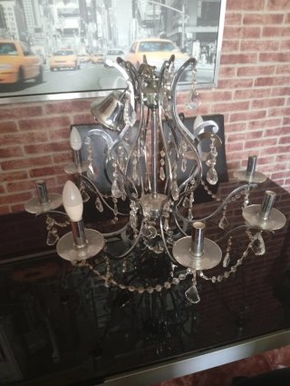 Lámpara araña Cristal