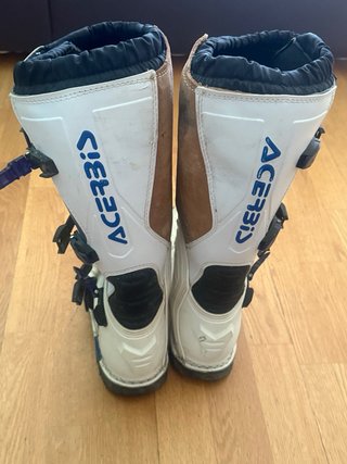 Botas Motocross Acerbis Azul y Blanco