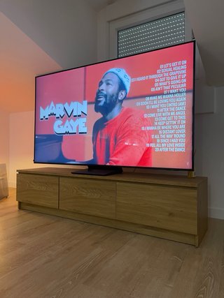 Mueble TV JYSK Roble Cálido 2 Cajones