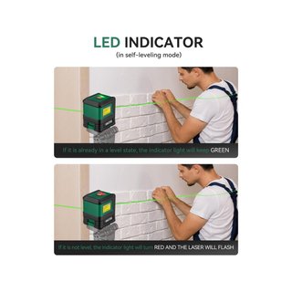 Nikotek nivel láser verde autonivelante trípode