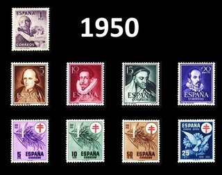 España 1950 Sellos MNH Completos Nuevos