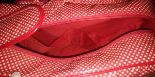 Bolso Tuc Tuc de lunares rojos para bebé