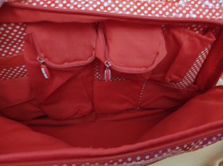 Bolso Tuc Tuc de lunares rojos para bebé