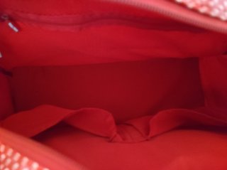 Bolso Tuc Tuc de lunares rojos para bebé