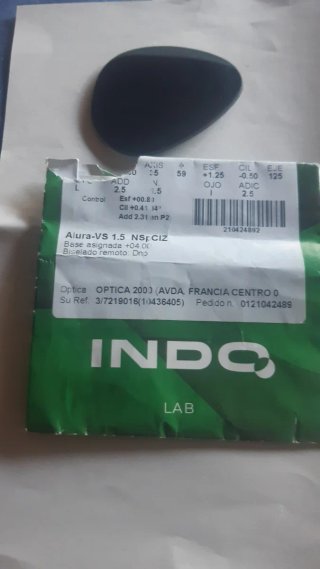 Cristales INDO para montura Ray Ban