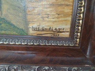 Cuadro Óleo Original Luis González Firmado