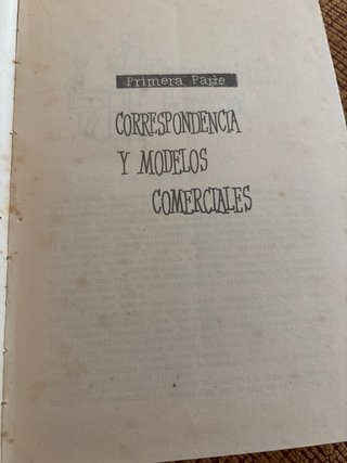 Libro antiguo de correspondencia comercial