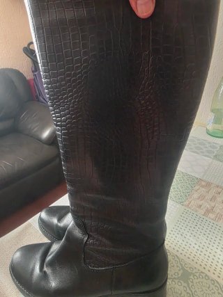 Botas de piel negras talla 38