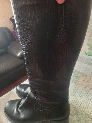Botas de piel negras talla 38