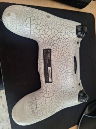 Mando PS4 T-Rex Blanco Agrietado